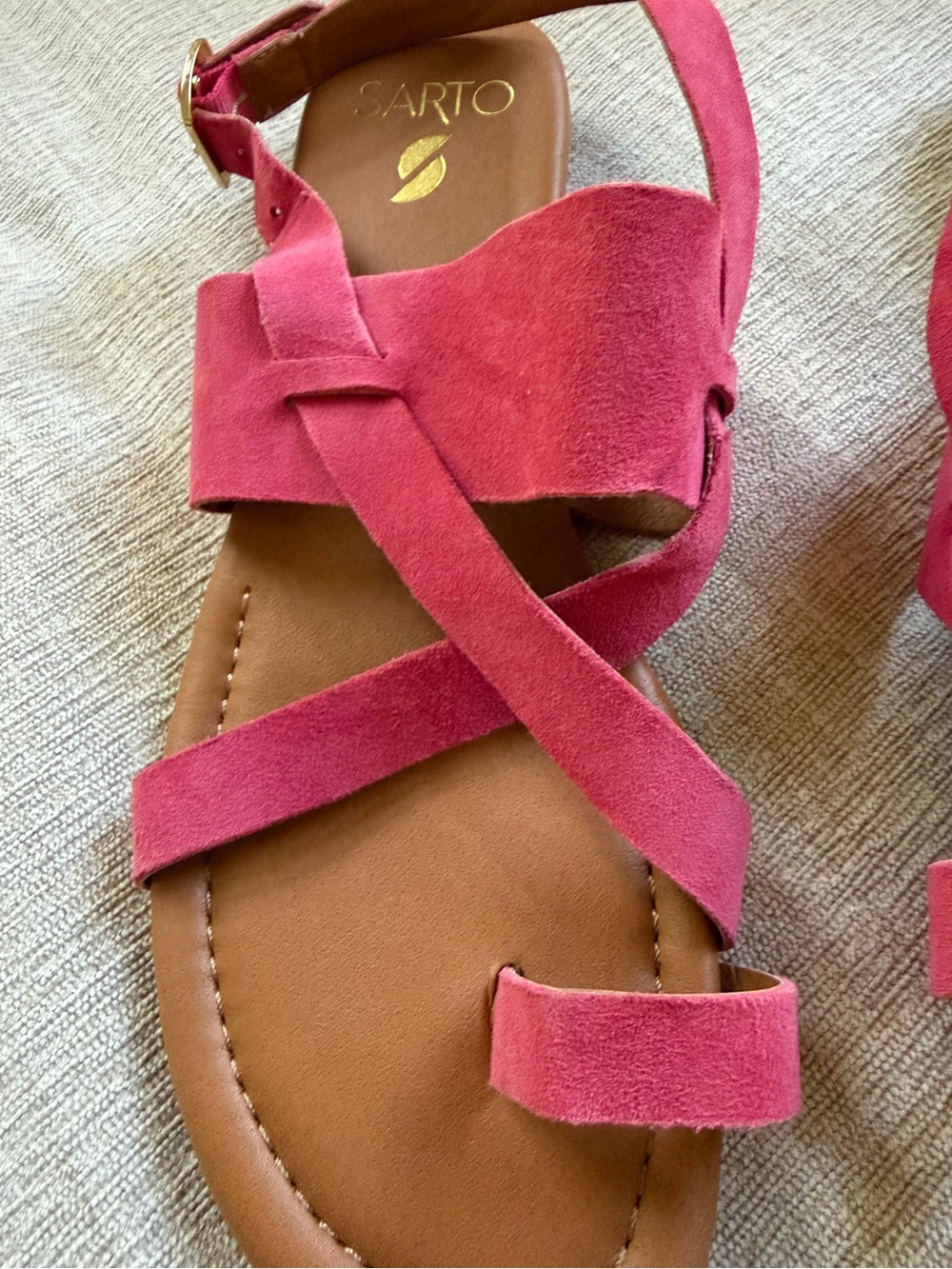 Franco Sarto Gia Hot Pink Sandals. Women's Size 9.5. - Picture 5 of 11